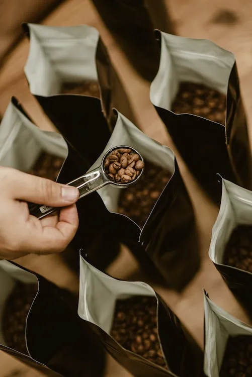 Airtight espresso bean containers for long-term freshness.